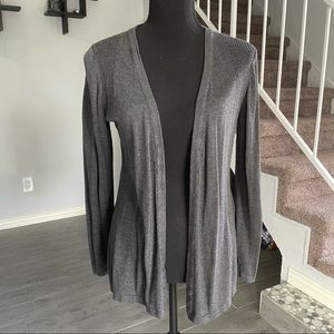 Vented gray cardigan